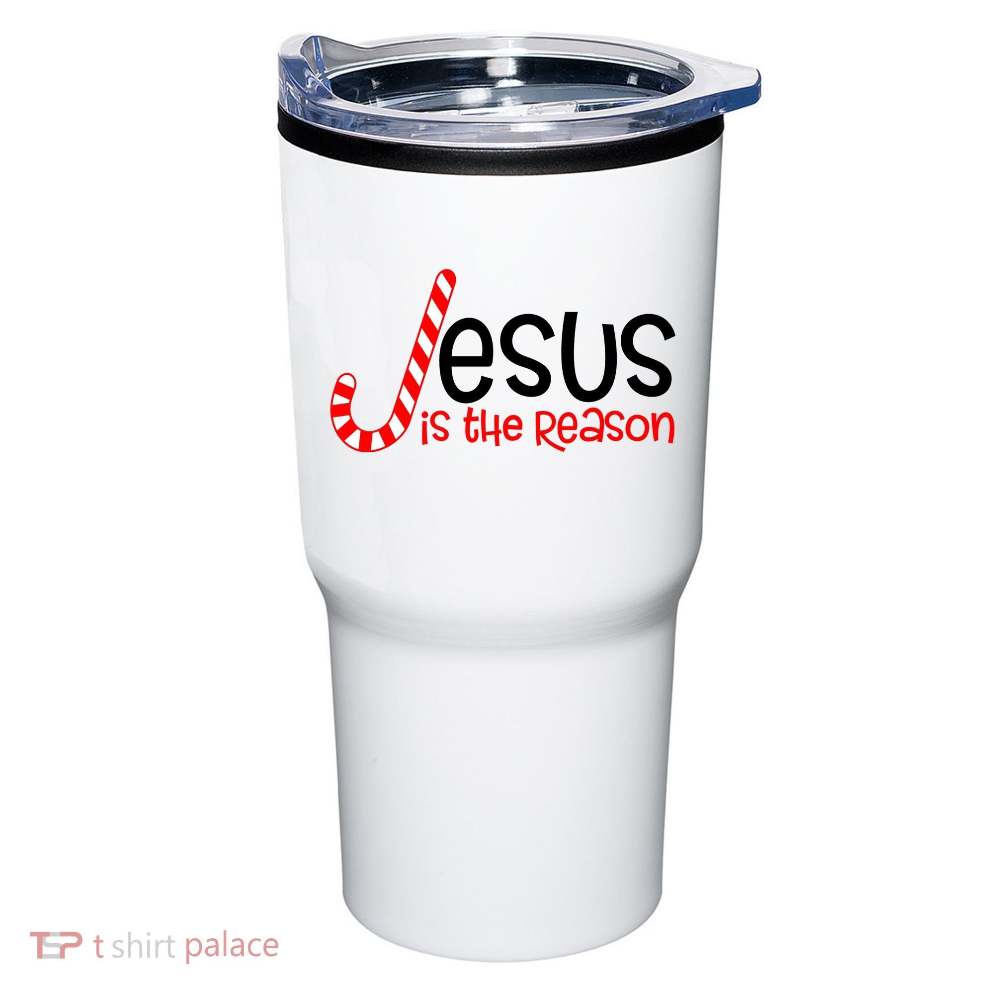 Jesus Is The Reason Candy Cane Christmas Tumbler