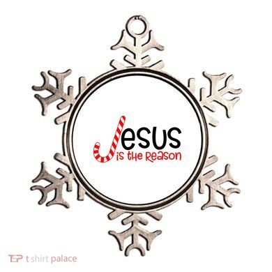 Jesus Is The Reason Candy Cane Christmas Ornament