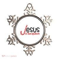 Jesus Is The Reason Candy Cane Christmas Ornament thumb 0