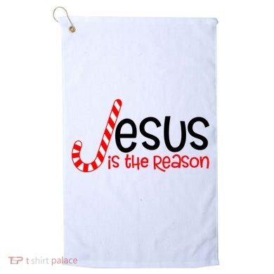 Jesus Is The Reason Candy Cane Christmas Golf Towel