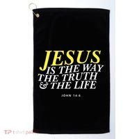 Jesus Is The Way The Truth Gift Golf Towel thumb 0