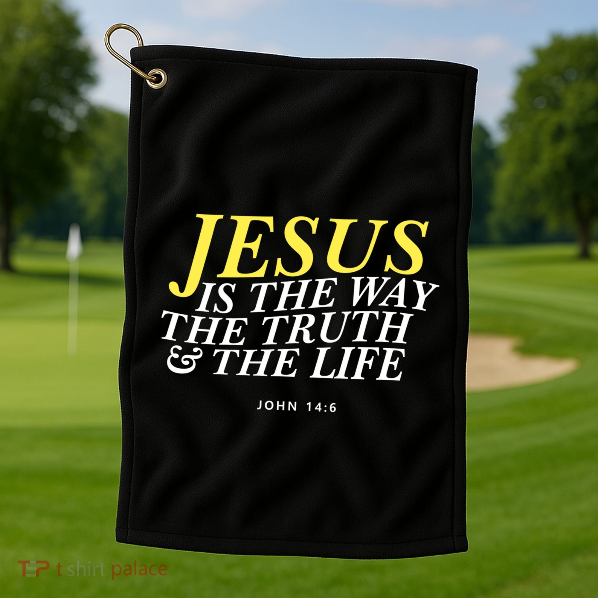 Jesus Is The Way The Truth Gift Golf Towel