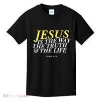 Jesus Is The Way The Truth Gift Kids T-Shirt thumb 0