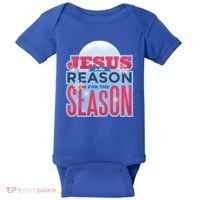 Jesus Is The Reason For The Season Christmas Baby Bodysuit thumb 0