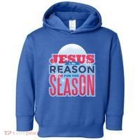 Jesus Is The Reason For The Season Christmas Toddler Hoodie thumb 0