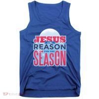 Jesus Is The Reason For The Season Christmas Tank Top thumb 0
