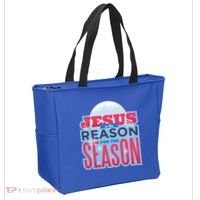 Jesus Is The Reason For The Season Christmas Tote Bag thumb 2