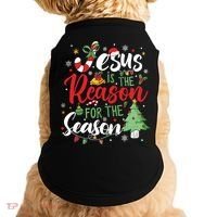 Jesus Is The Reason For The Season Christmas Doggie Tank thumb 0