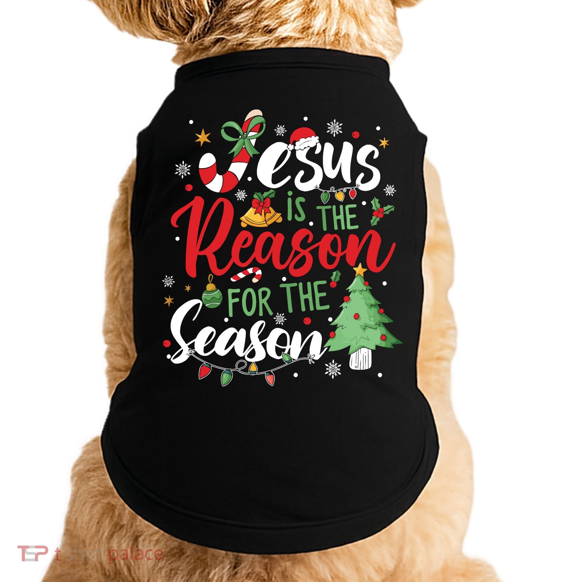 Jesus Is The Reason For The Season Christmas Doggie Tank
