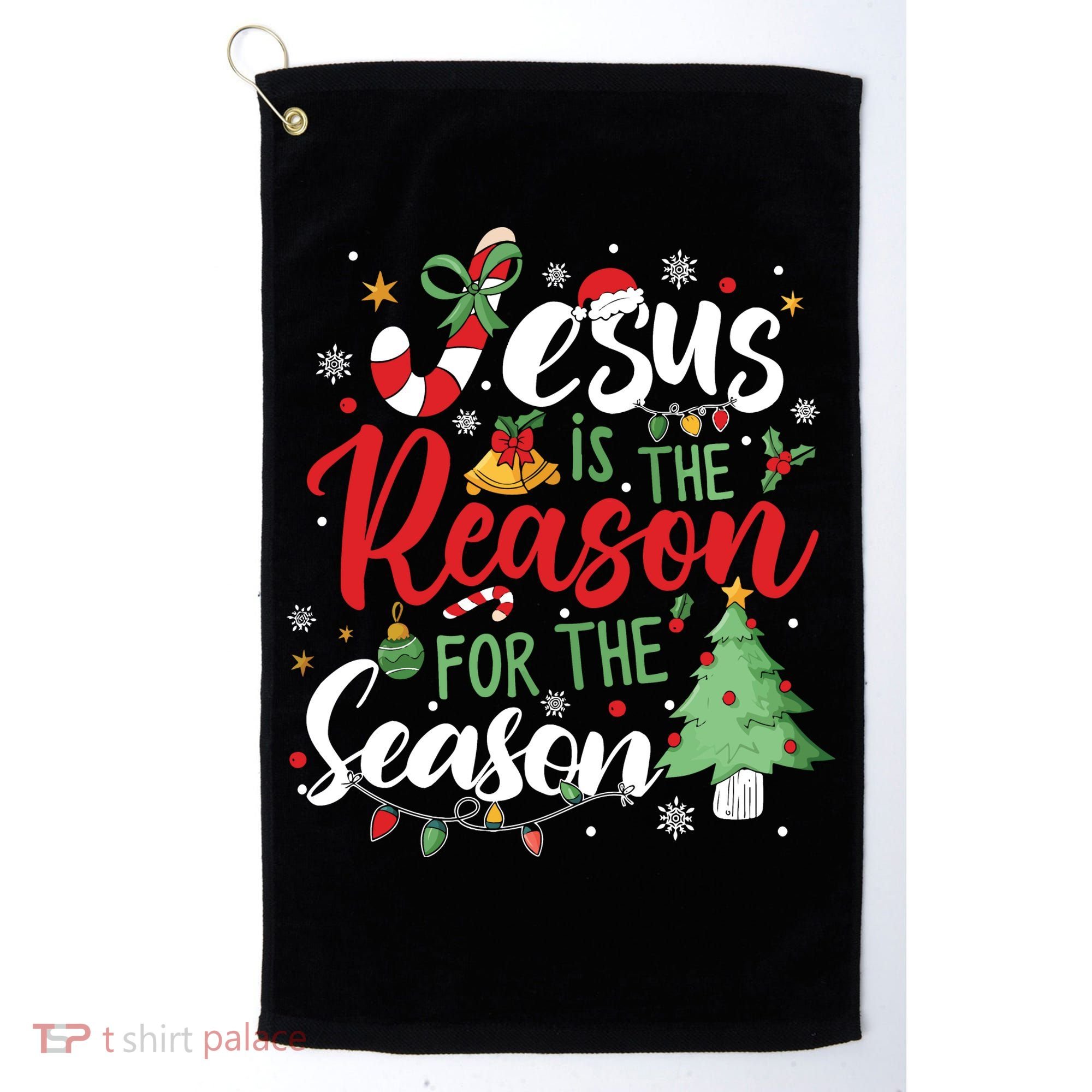 Jesus Is The Reason For The Season Christmas Golf Towel