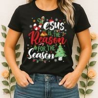 Jesus Is The Reason For The Season Christmas Women's T-Shirt thumb 2