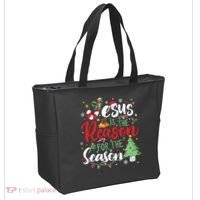 Jesus Is The Reason For The Season Christmas Tote Bag thumb 2