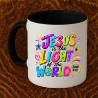 Jesus Is The Light Of The World Coffee Mug thumb 2