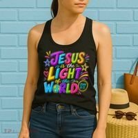 Jesus Is The Light Of The World Women's Tank Top thumb 2