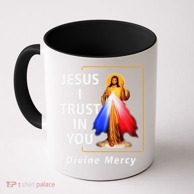 Jesus I Trust In You Divine Mercy Catholic Christian Coffee Mug