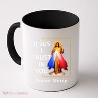 Jesus I Trust In You Divine Mercy Catholic Christian Coffee Mug thumb 0