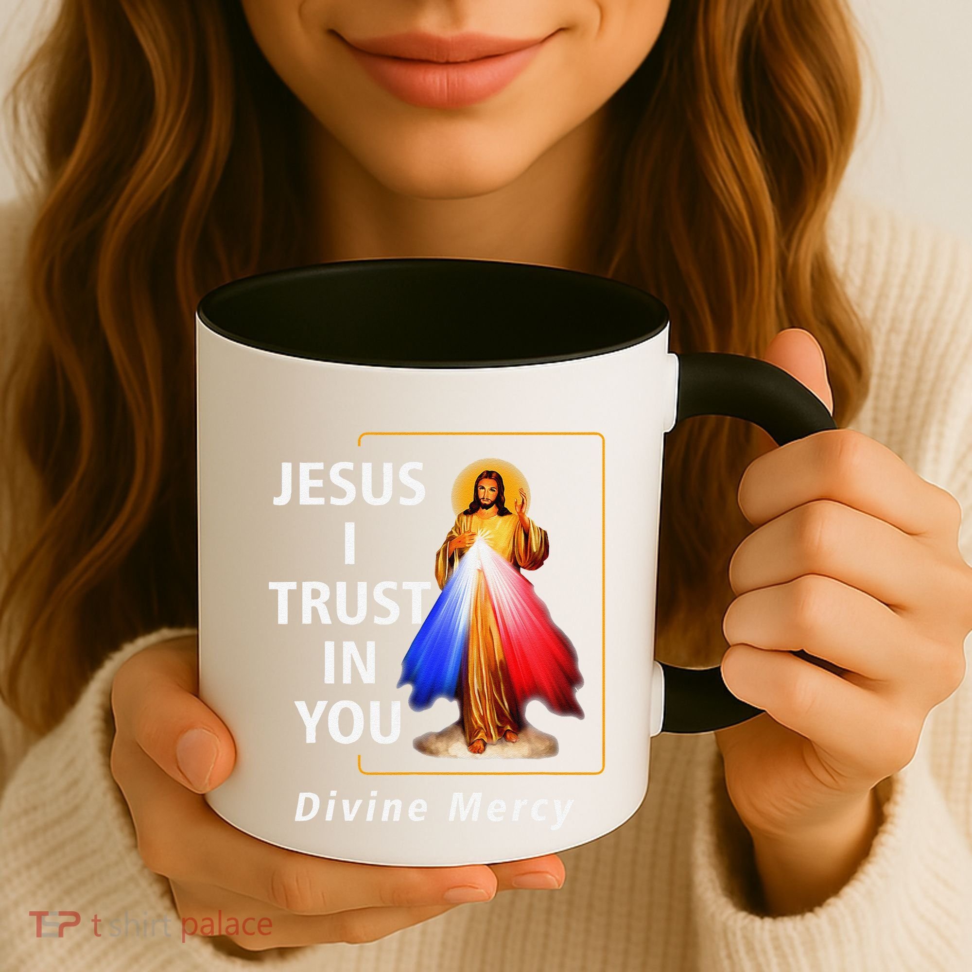 Jesus I Trust In You Divine Mercy Catholic Christian Coffee Mug