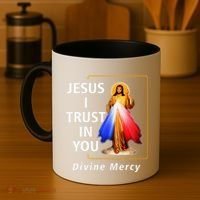 Jesus I Trust In You Divine Mercy Catholic Christian Coffee Mug thumb 4