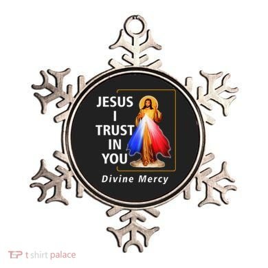 Jesus I Trust In You Divine Mercy Catholic Christian Ornament