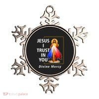 Jesus I Trust In You Divine Mercy Catholic Christian Ornament thumb 0