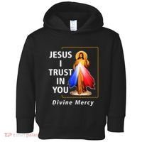 Jesus I Trust In You Divine Mercy Catholic Christian Toddler Hoodie thumb 0