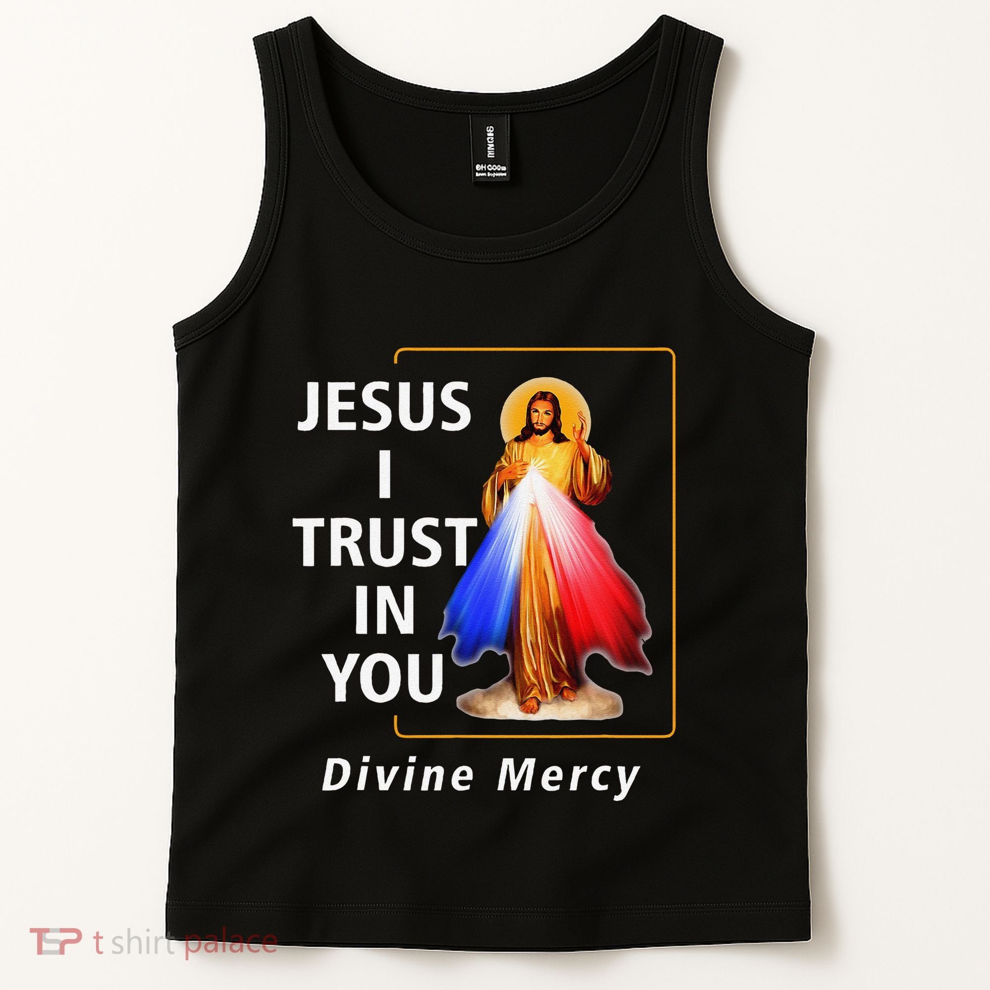 Jesus I Trust In You Divine Mercy Catholic Christian Tank Top