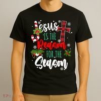 Jesus Is The Reason For The Season Holiday Christmas T-Shirt thumb 3