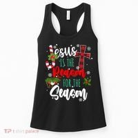 Jesus Is The Reason For The Season Holiday Christmas Women's Tank Top thumb 0
