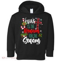 Jesus Is The Reason For The Season Holiday Christmas Toddler Hoodie thumb 0