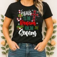 Jesus Is The Reason For The Season Holiday Christmas Women's T-Shirt thumb 2