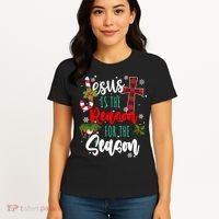 Jesus Is The Reason For The Season Holiday Christmas Women's T-Shirt thumb 4