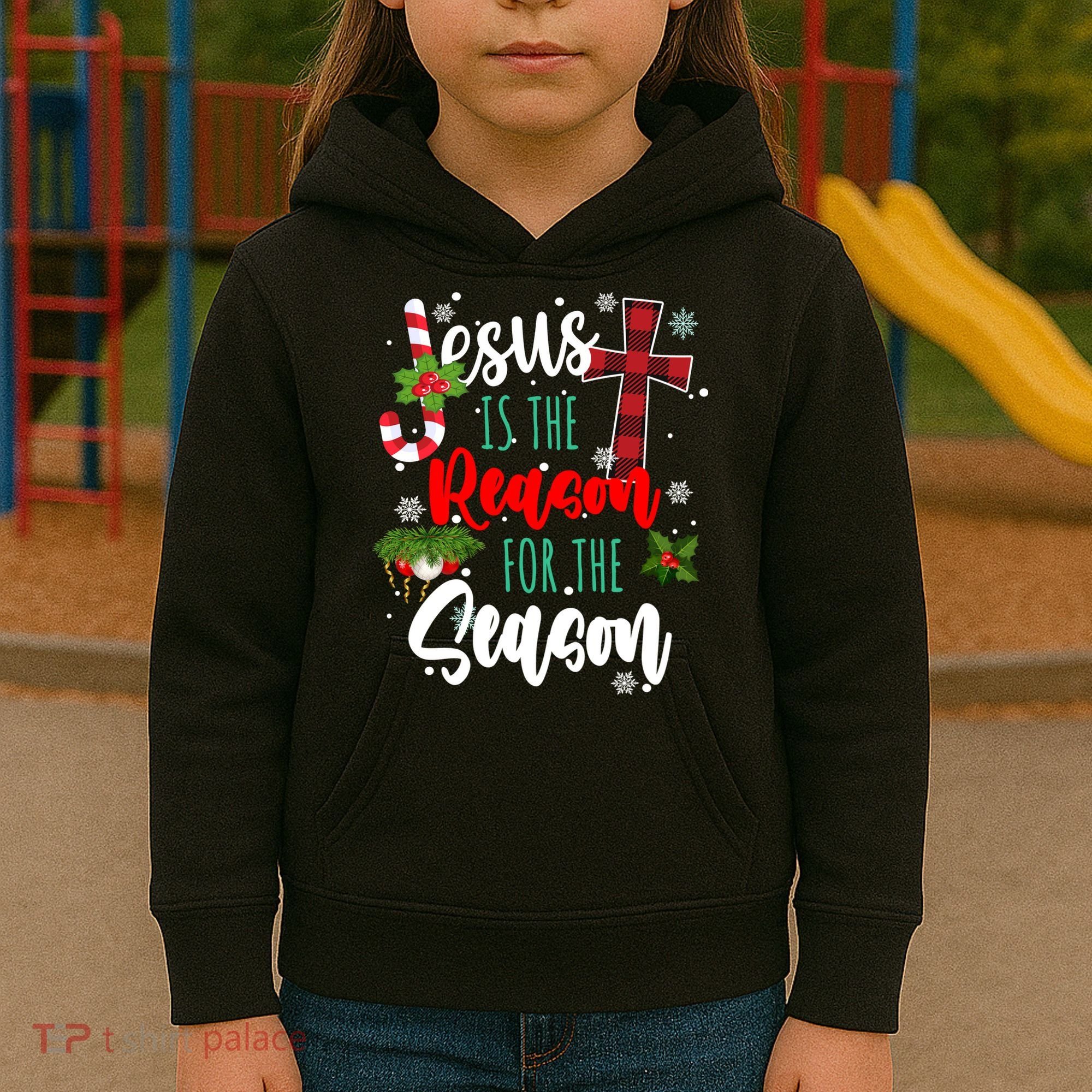 Jesus Is The Reason For The Season Holiday Christmas Kids Hoodie