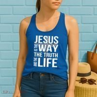 Jesus Is The Way The Truth And The Life Gift Women's Tank Top thumb 2