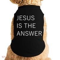 Jesus Is The Answer Doggie Tank thumb 0