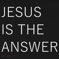 Jesus Is The Answer USA-Made Doggie Bandana thumb 2