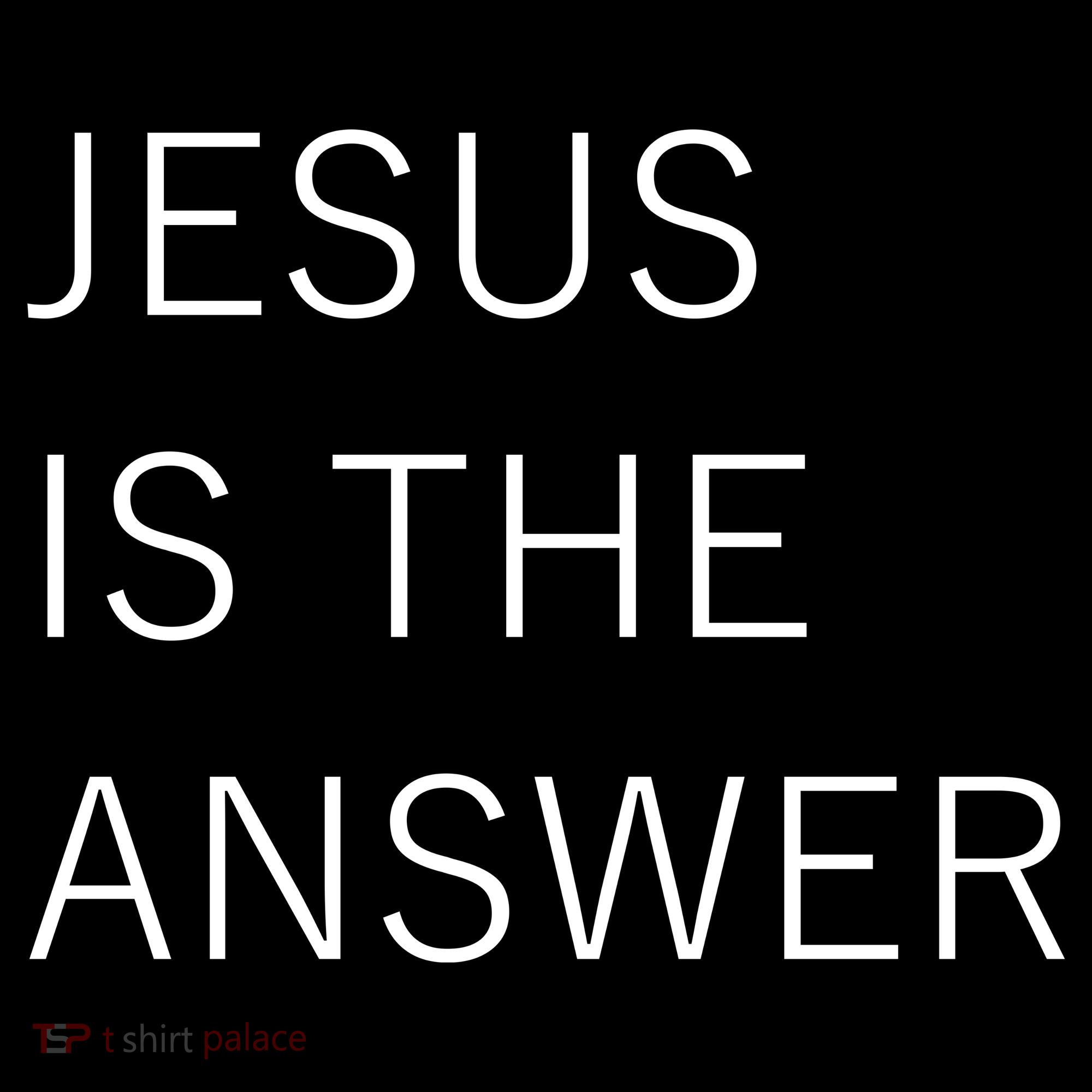Jesus Is The Answer Bucket Hat