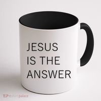 Jesus Is The Answer Coffee Mug thumb 1