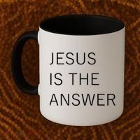 Jesus Is The Answer Coffee Mug thumb 2