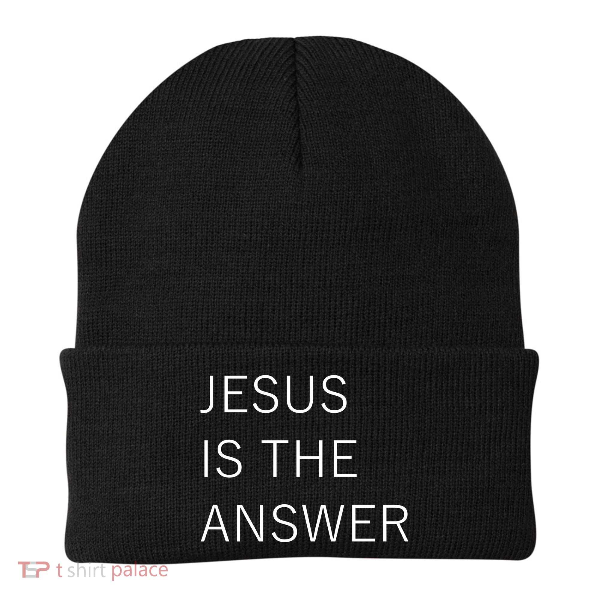 Jesus Is The Answer Beanie