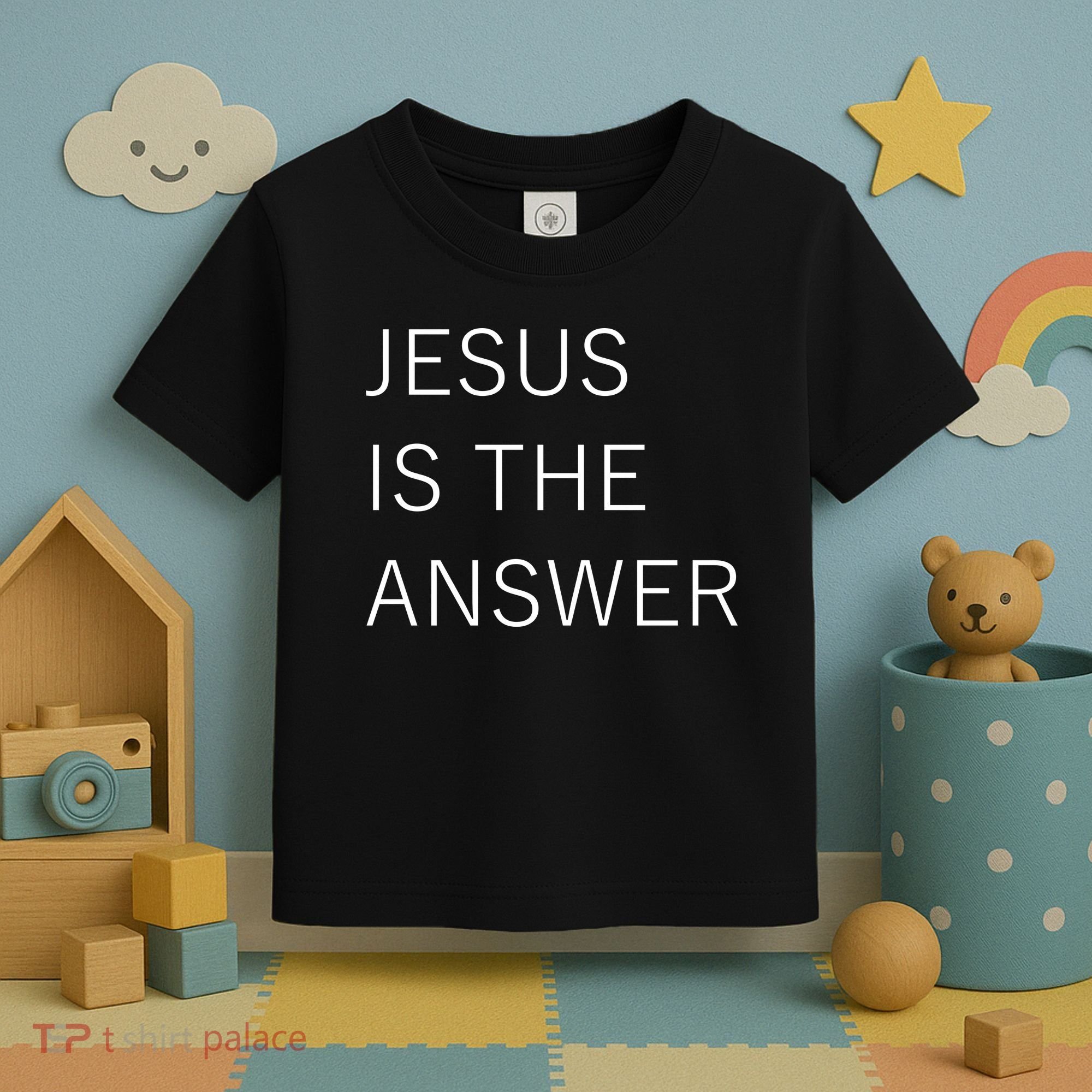 Jesus Is The Answer Toddler T-Shirt