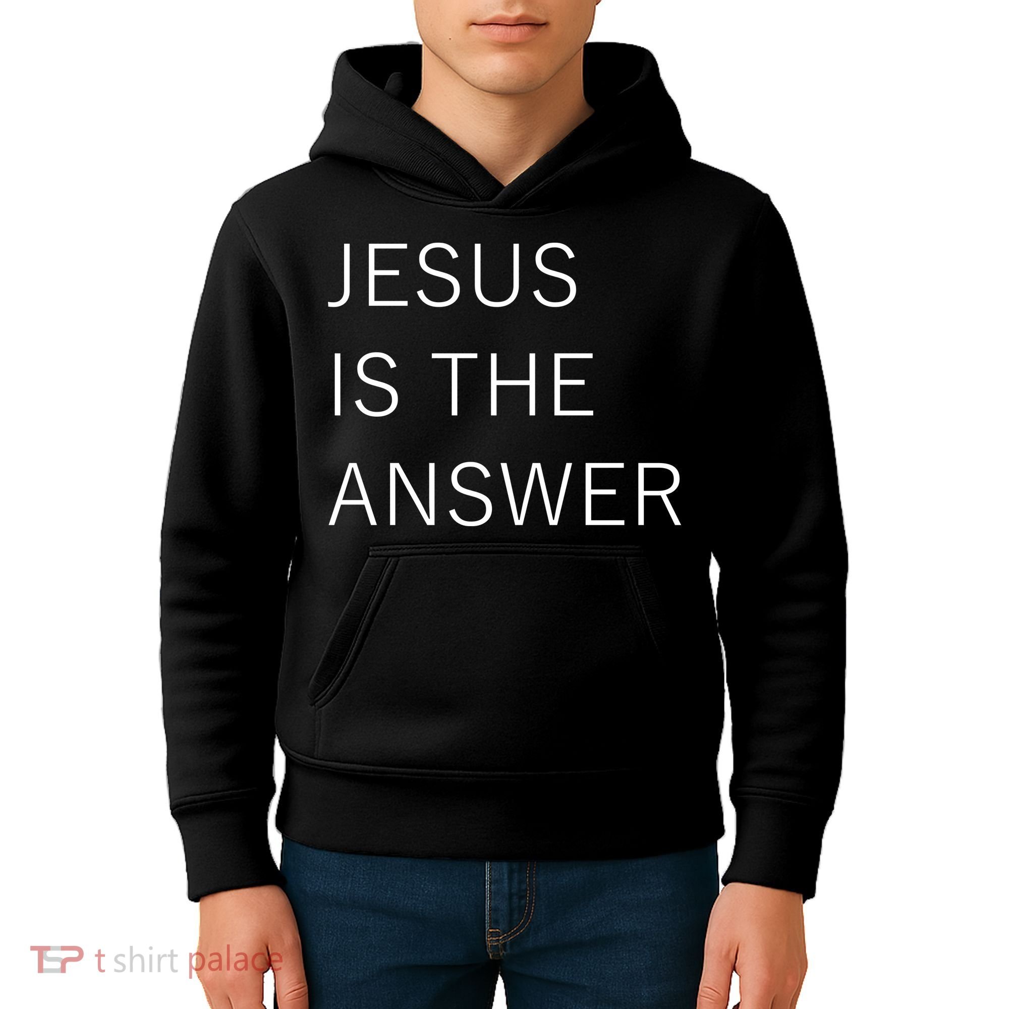Jesus Is The Answer Kids Hoodie