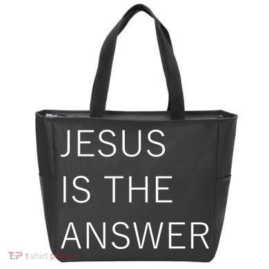 Jesus Is The Answer Tote Bag
