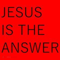 Jesus Is The Answer Santa Hat thumb 1