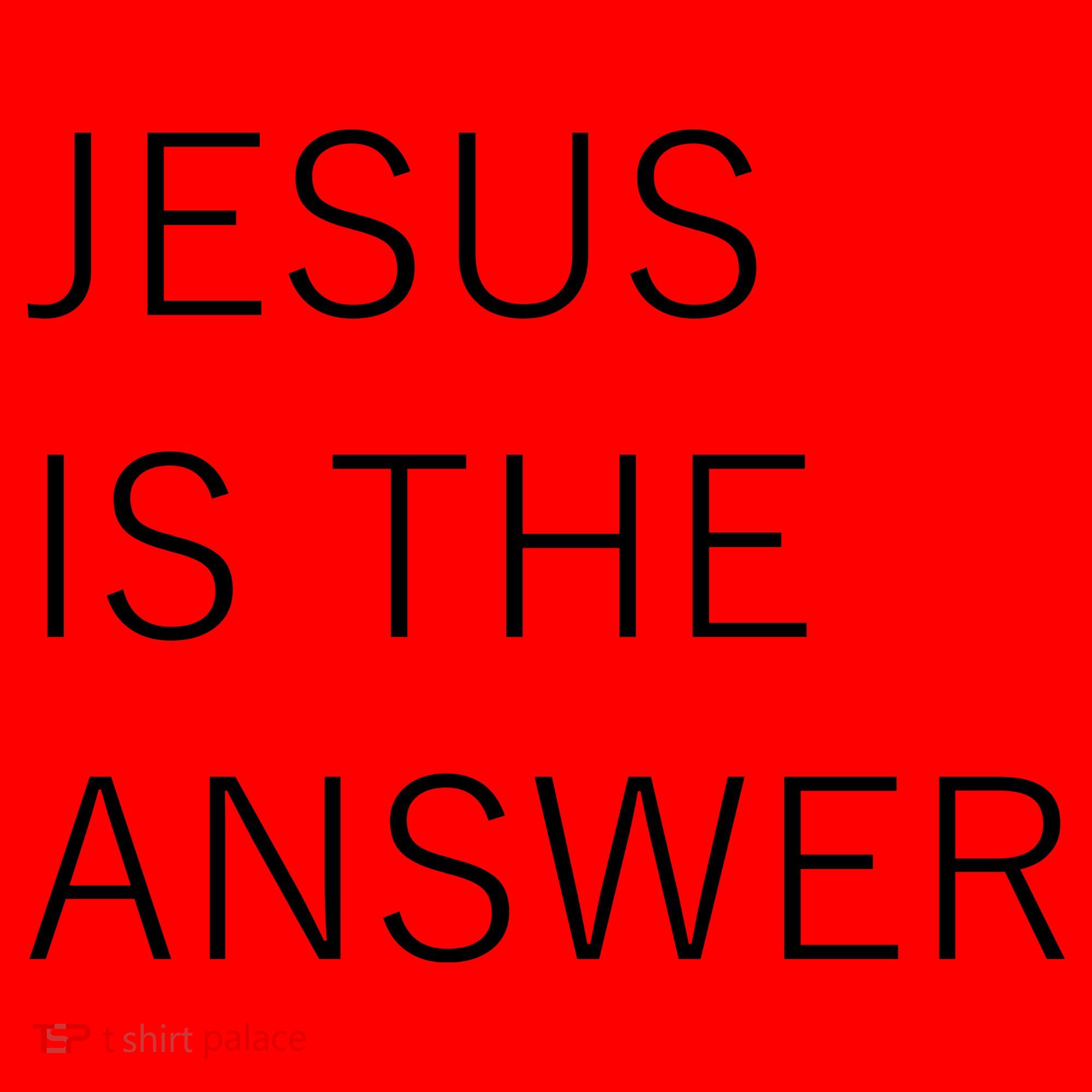 Jesus Is The Answer Santa Hat