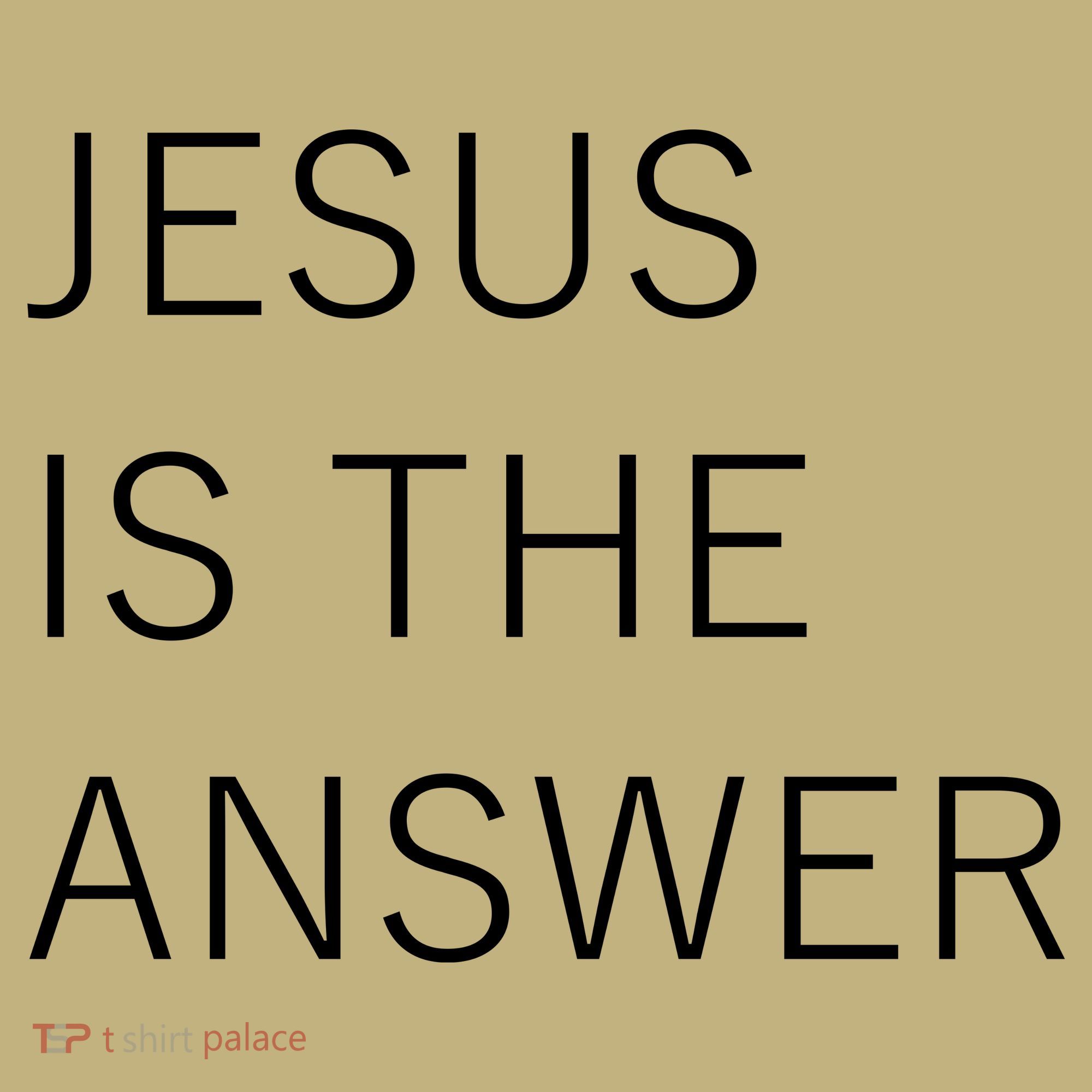 Jesus Is The Answer Button