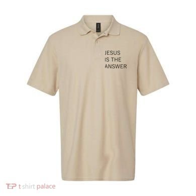 Jesus Is The Answer Polo