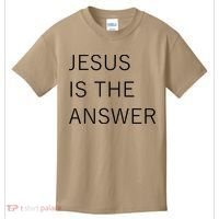 Jesus Is The Answer Kids T-Shirt thumb 0