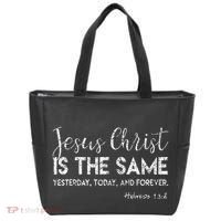 Jesus Is The Same Yesterday Today Forever Christian Worship Tote Bag thumb 0