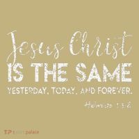 Jesus Is The Same Yesterday Today Forever Christian Worship Mousepad thumb 1