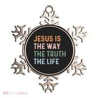 Jesus Is The Way The Truth The Life Christian Quote Ornament thumb 0